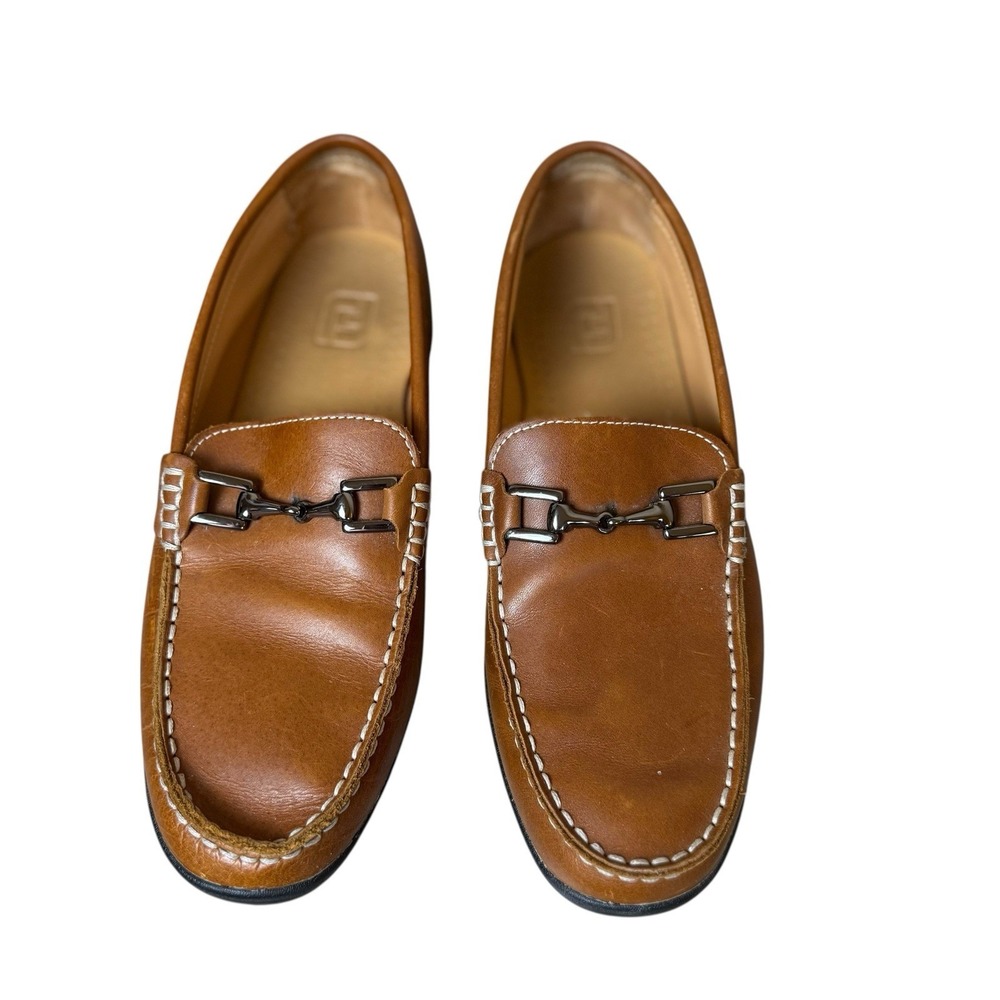 Footjoy Men's Club Casual Brown‎ Tan Leather Horsebit Loafers Size 8M Preppy
